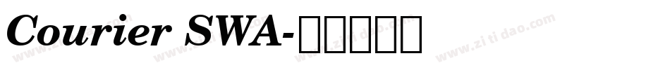 Courier SWA字体转换